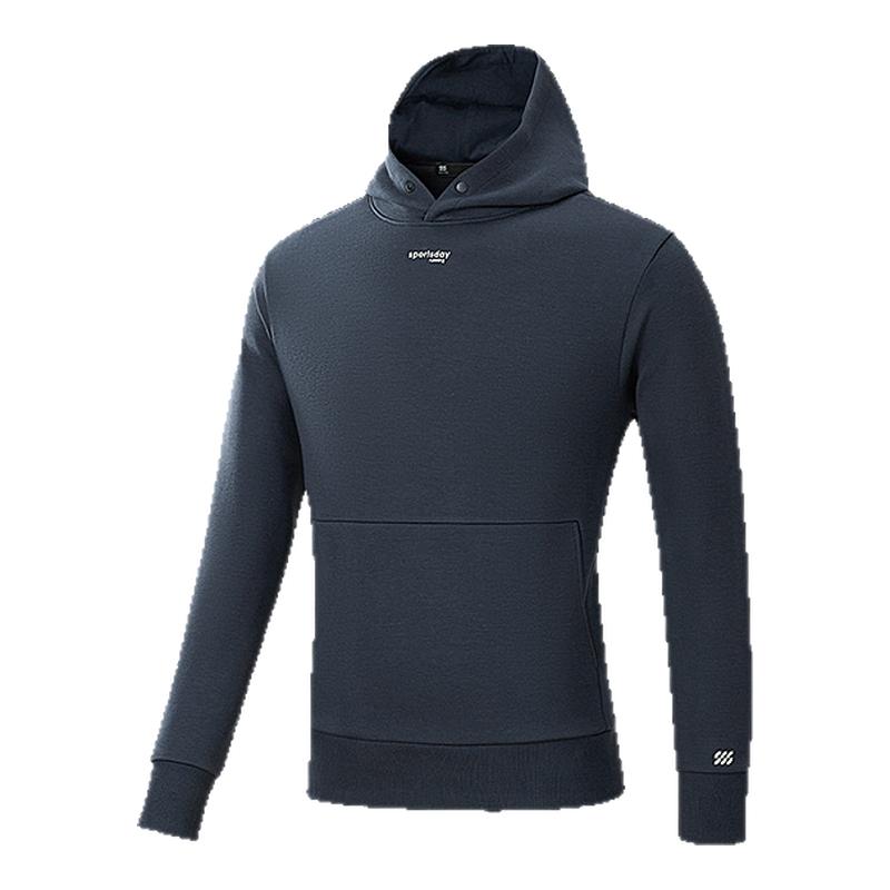 HLA/海澜之家跑步运动sportsday25秋季新连帽印花时尚上衣卫衣男