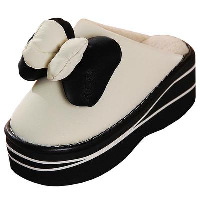 棉拖冬季女士家居增高保暖加厚底