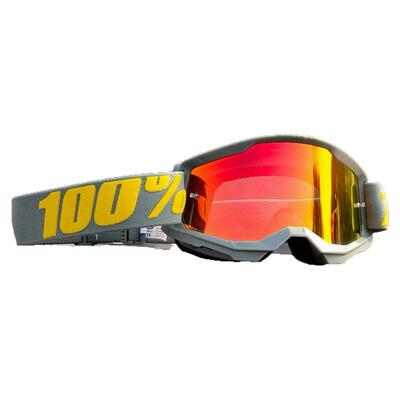 百分百100% strata2风镜骑行护目镜越野摩托车速降头盔防风眼镜
