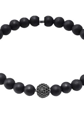 托马斯萨博黑曜石时尚风学生手链