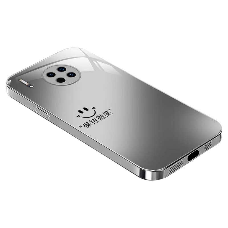 适用mate30笑脸保持金属漆玻璃壳