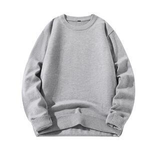 班尼路S&K高级感灰色毛衣男款秋冬季圆领重磅保暖男士针织打底衫A