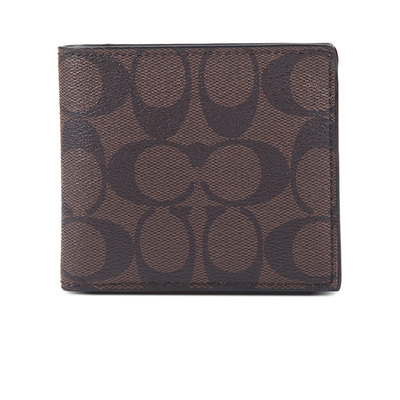 COACH/蔻驰男钱包短款折叠卡包