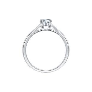 1895四爪婚戒结婚对戒一克拉50分河南人造钻石实验室真钻订婚求婚