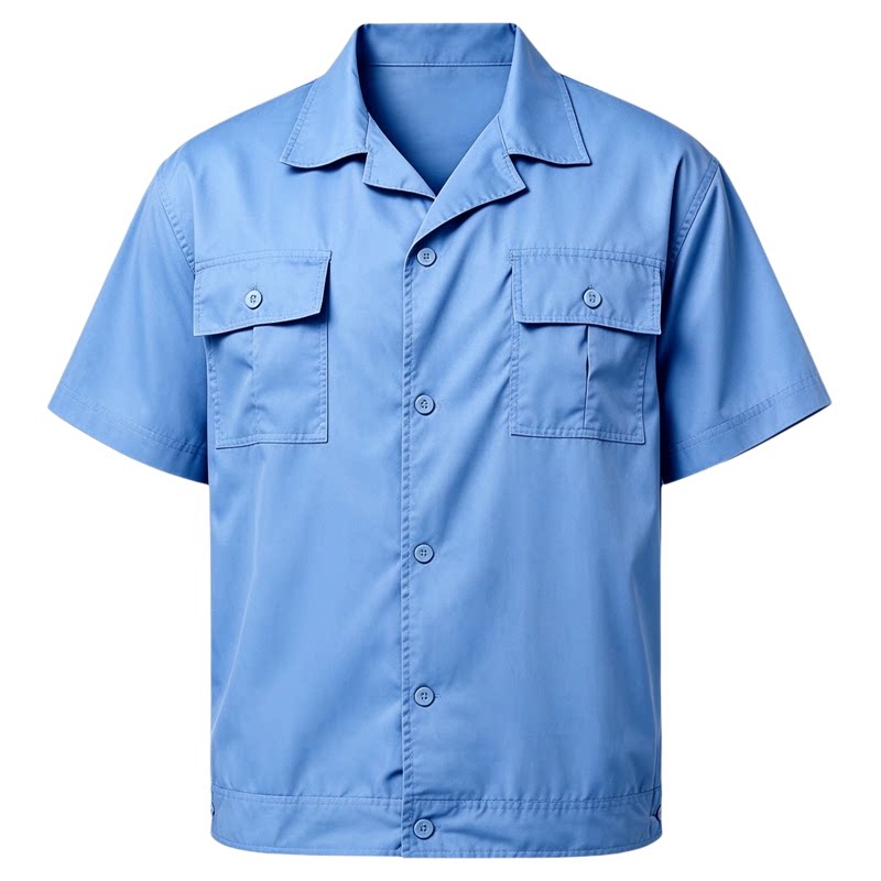 工作服夏季薄长短袖衣裤套装定制