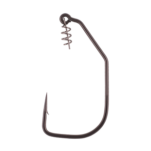 钓之猪路亚自锁方腹曲柄钩防脱弹簧锁针软饵防爆软虫钩加强黑鱼钩
