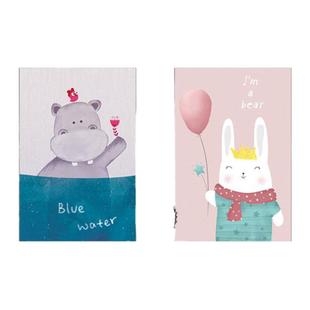 卡通小熊兔子儿童房装饰画男孩床头画写字台摆画女孩房间布置挂画