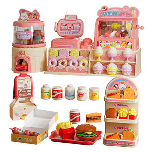 六一儿童节便利店玩具迷你超市收银机女孩过家家商店3到6岁男礼物