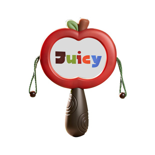 拨浪鼓婴幼儿可啃咬新生儿玩具小月龄益智宝宝儿童早教硅胶手摇铃