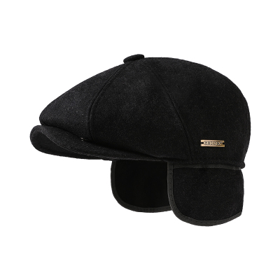 【老人帽子男】护耳羊毛前进帽冬
