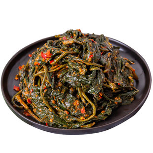 李秀山咸菜朝鲜族风味下饭菜咸菜韩国香辣拌苏子叶泡菜腌制烤肉用