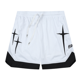 维动耀影运动短裤男篮球美式跑步训练裤夏季潮牌网眼透气四分球裤