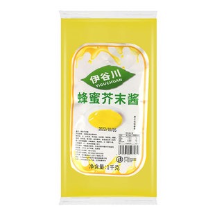 伊谷川蜂蜜黄芥末酱韩式炸鸡鸡排薯条蘸酱商用包装1kg沙拉酱