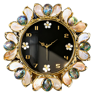 欧式创意挂钟表客厅家用2026新款轻奢高级感现代高端大气时钟挂墙