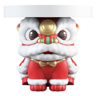 国潮醒狮落地摆件家居饰品客厅沙发旁边几茶几床头柜开业乔迁礼品