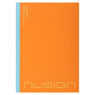 Nusign纽赛可撕活页本替芯本无线装订本软抄本笔记本高颜值多巴胺小学初中生专用本子作业本手账本180°平摊