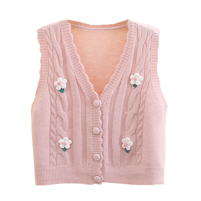 衬衫叠穿马甲女时髦洋气毛衣背心