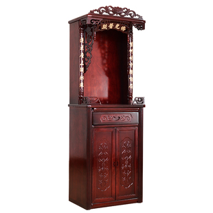 放财神爷柜子祖先神台柜带门神龛立柜佛龛新中式贡桌佛桌供桌家用