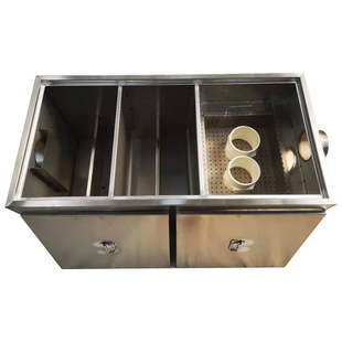 地埋式隔油池304不锈钢餐饮厨房地沟款三级沉淀池油水分离器商用