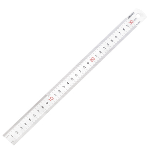 【刻字定制】得力钢直尺15cm/20CM/30cm/50cm不锈钢测量工具钢尺木工用绘图制图高精度钢板尺加厚硬尺子
