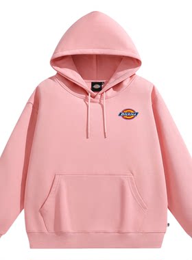 Dickies官方粉色卫衣女秋冬季