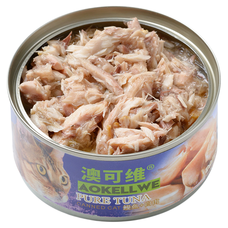 澳可维170g鸡肉鳗鱼零食猫罐头