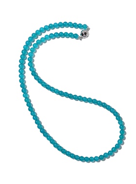 原创设计冰透天河石项链女锁骨链