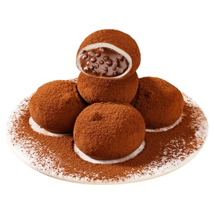 赞嘴猫生巧福团日式巧克力大福糯米糍麻薯脏脏团零食雪媚娘甜品