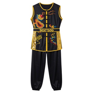 南拳服男中国风武术服儿童训练表演服练功服太极服装南拳比赛服女