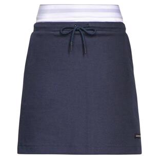 LEONSENSE力上司 双腰假两件拼接 索罗那速干针织A字运动休闲半裙