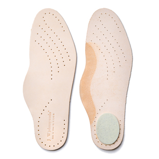 强尼制靴原色意大利植鞣牛皮鞋垫 减震吸汗OrthoLite高弹足弓支撑