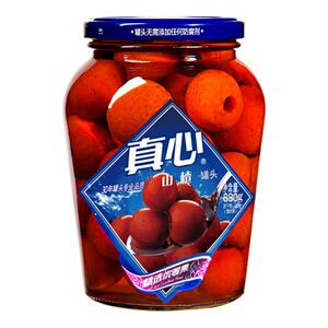 水果罐头真心山楂玻璃瓶罐装