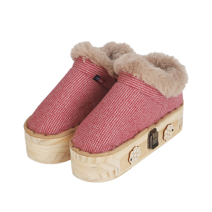 艾灸鞋足底艾灸盒家用随身灸热敷足底部棉拖鞋暖足懒人实木足灸箱