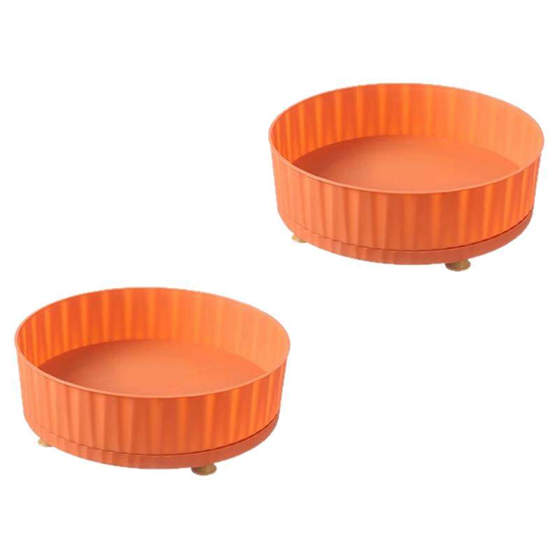 厨房可旋转调料置物架多功能360度调味酱油醋收纳架子轻奢水果盘