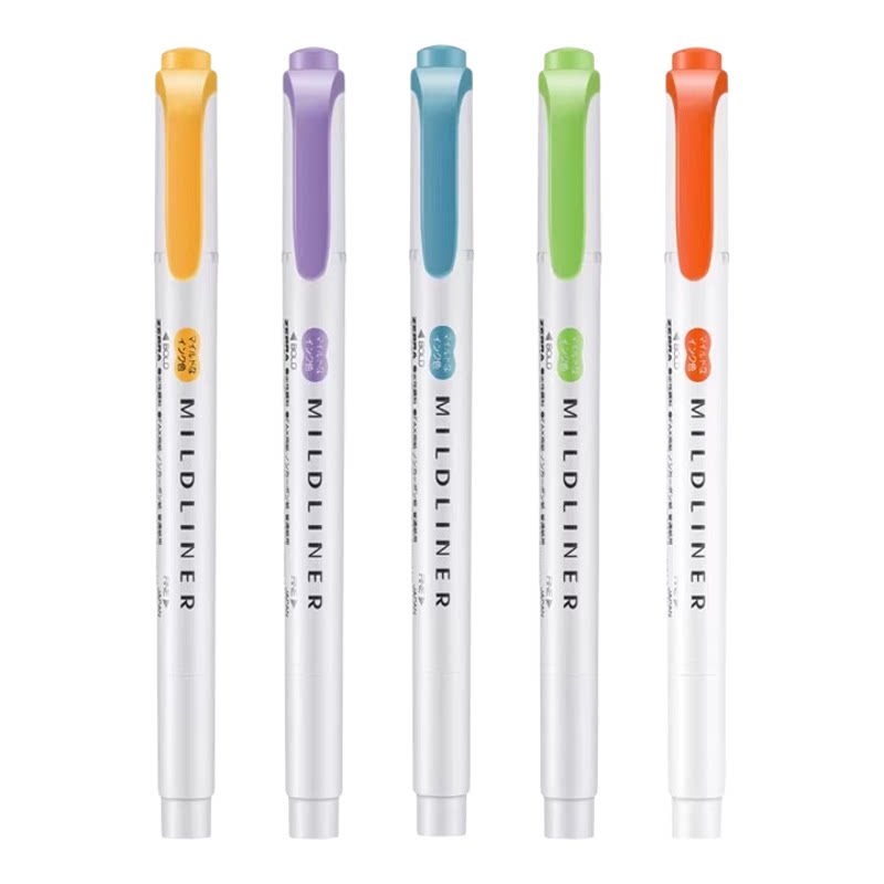 斑马WKT7双头淡色荧光笔限定
