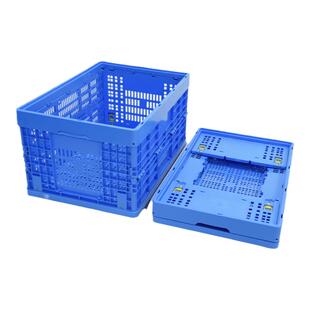 折叠式塑料箱筐加厚大号长方形镂空周转箱工厂仓储物流运输收纳筐