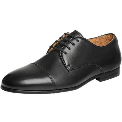 【92系列】百丽男鞋礼盒装三接头牛皮商务正装男士牛津婚鞋H9003A