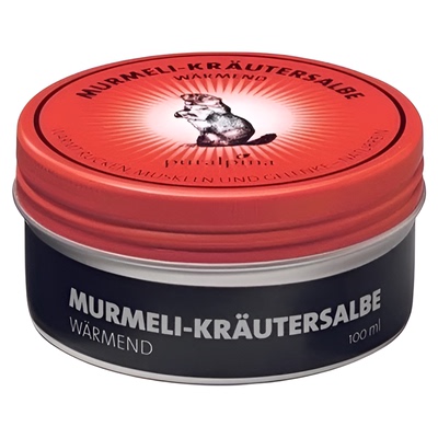 欧洲直邮Puralpina土拨鼠红盒油膏用于腰椎不适关节100ml正品舒缓