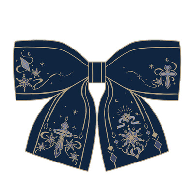 领结月色星象金线提花凛冬