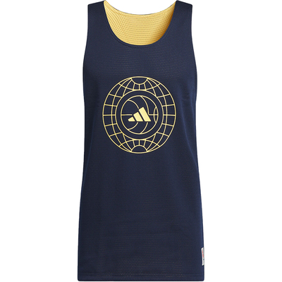 阿迪达斯双面穿男士篮球运动背心