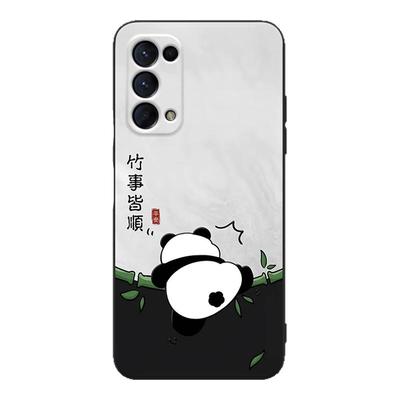 luckrider适用于opporeno5k手机壳pegm00新款磨砂pegt00全包防摔reno5彩绘可爱软壳findx3lite网红保护套男女