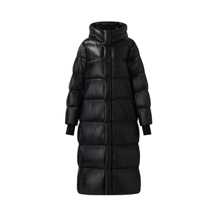 首降现货|歌莉娅95%白鹅绒男女同款黑金羽绒服冬季长款外套