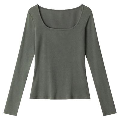 建立默契打底衫简约长袖T恤女潮