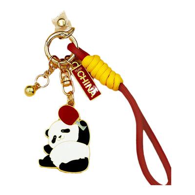 中国国家队熊猫运动钥匙扣乒乓球