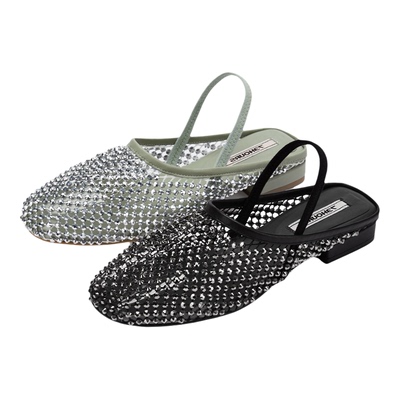 73hours女鞋下意识心动春新款玛丽珍凉鞋镂空渔网鞋AAG71AH5