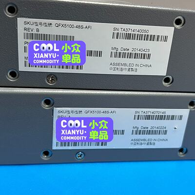 【议价-可维修】瞻博Juper QFX5100 48S AFI /均有货