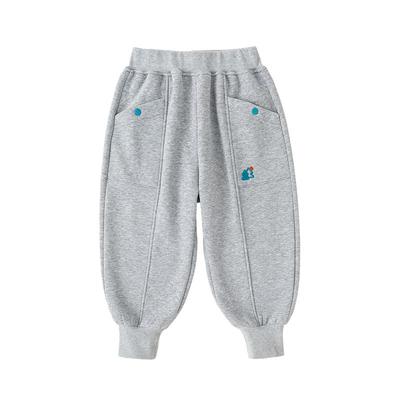 嘟嘟家宝宝秋冬加绒束脚运动裤