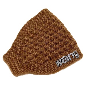 秋冬毛线针织发带帽宽边头巾女头饰护耳头套遮白发头箍保暖发带女