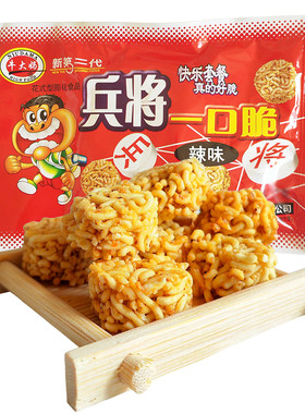 牛大妈兵将一口脆辣味干脆面