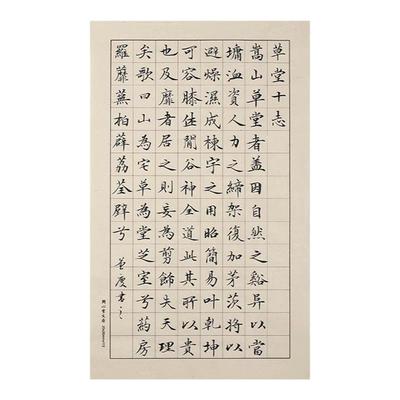 问心堂青竹小楷练习纸日课纸毛边纸书法专用初学者毛笔字帖小楷日课纸中楷练习创作小楷用纸传统信纸方格宣纸